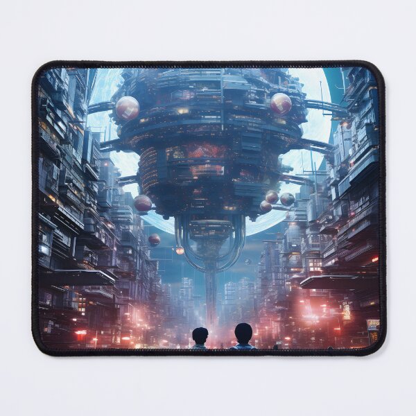 Item preview, Futuristic Dystopian Metropolis | Digital Art Print designed and sold by Shirtastically.
