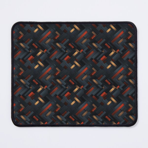 Item preview, Metallic Graphite Pattern Red Yellow Grey Orderly Calming designed and sold by jenmountainen.
