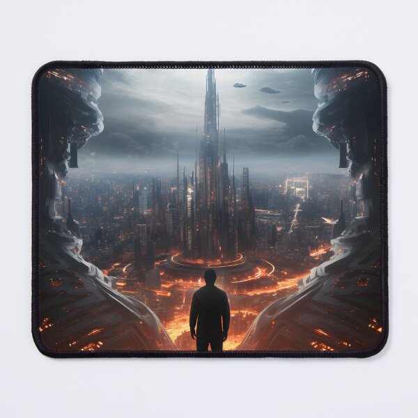 Item preview, Sleek Futuristic Dystopian City | Digital Art Decor designed and sold by Shirtastically.