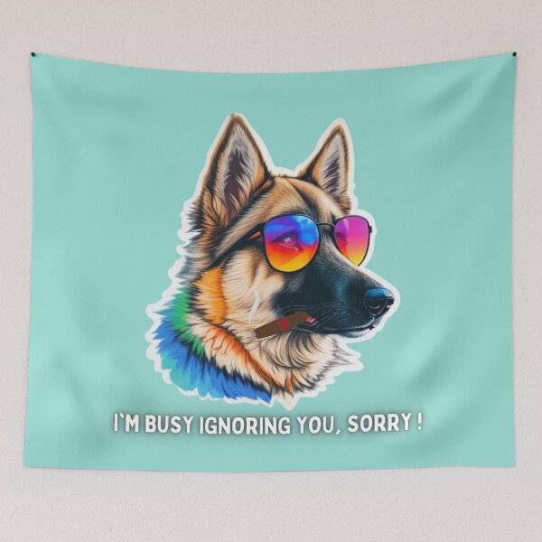 Item preview, German Shepherd Cigar: Canine Comedy for Laughter Enthusiasts and Dog Lover designed and sold by RvinJo8.