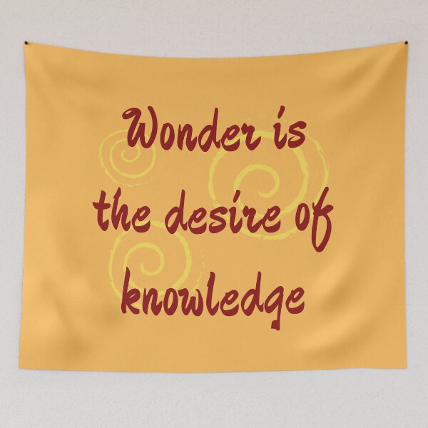 Item preview, Wonder Is The Desire Of Knowledge. St Thomas Aquinas Quote designed and sold by Rebel-Design.