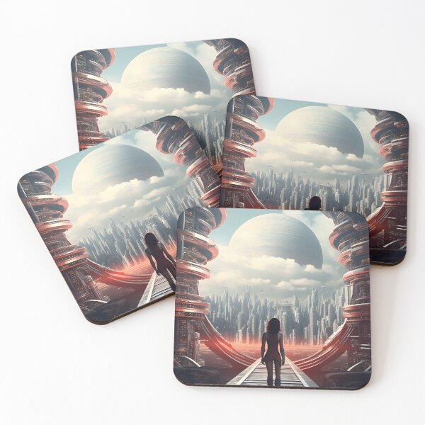 Item preview, Futuristic Dystopian Dreams | Digital Art Poster designed and sold by Shirtastically.