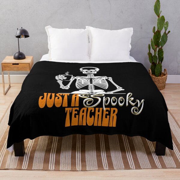 Item preview, Spooky Teacher | Halloween Teacher | Halloween | Skeleton Drinking Coffee designed and sold by ShoniwDesigns.