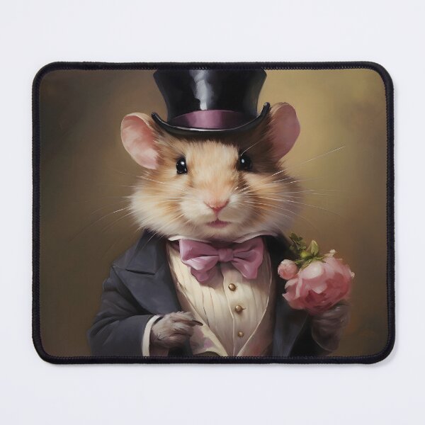 Item preview, Hamster Portrait Dapper Animal Art designed and sold by ConfettiSkyArt.