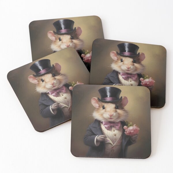 Item preview, Hamster Portrait Dapper Animal Art designed and sold by ConfettiSkyArt.