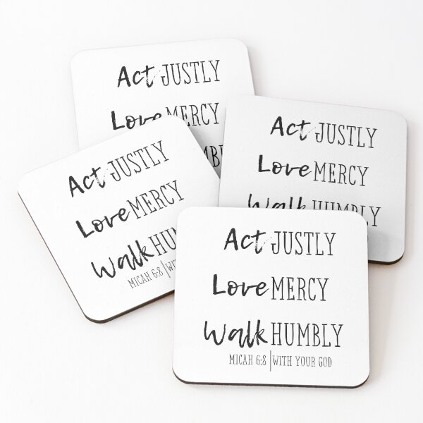 Item preview, Act Justly Love Mercy Walk Humbly With Your God Micah 6:8. Bible Verse. Faith. Christian Design designed and sold by Socialitee.