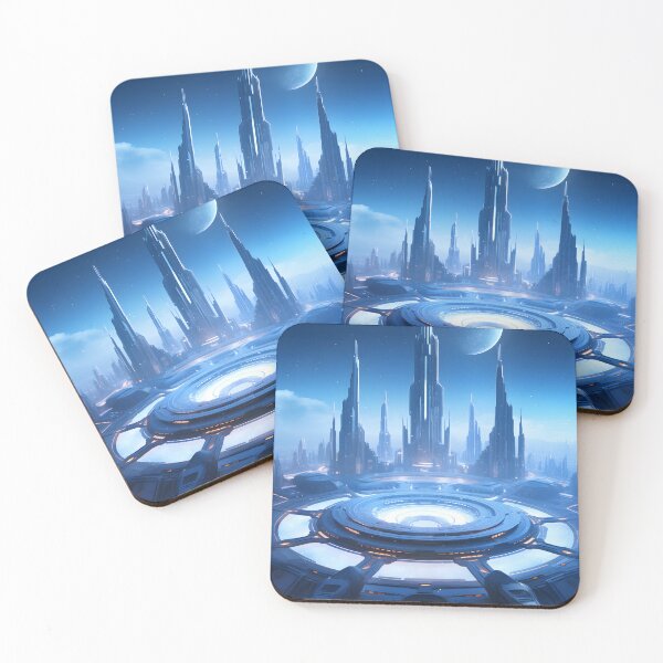 Item preview, Futuristic Cosmic Dreams | Digital Art Poster designed and sold by Shirtastically.