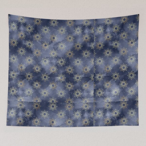 Item preview,  Celestial Watercolor style  blue and yellow designed and sold by shoppou.