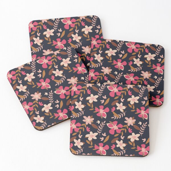 Item preview, Pink and Brown Flower Pattern designed and sold by Audreyzwar.