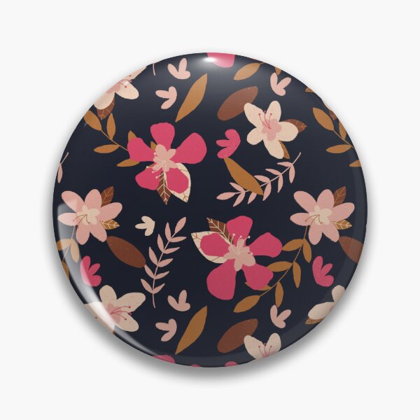Item preview, Pink and Brown Flower Pattern designed and sold by Audreyzwar.