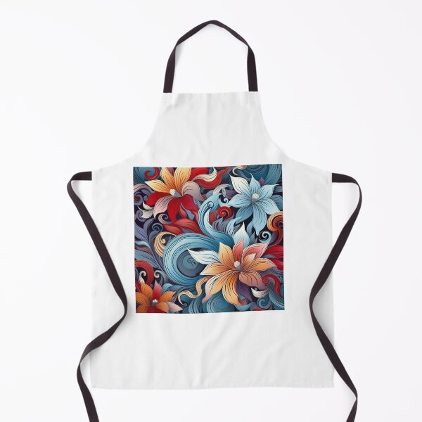 Item preview, Abstraction pretty flowers pattern designed and sold by SmileshareShop.