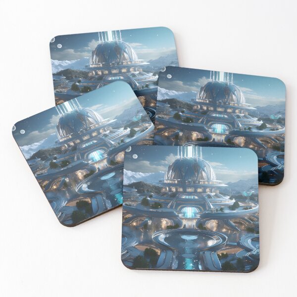 Item preview, Interstellar Habitat | Digital Art Print designed and sold by Shirtastically.