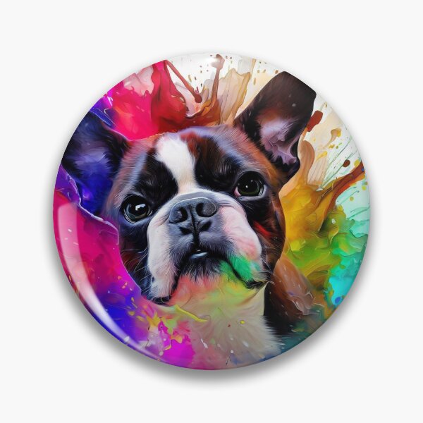 Item preview, Boston Terrier Splash Art designed and sold by The Digital Compass.