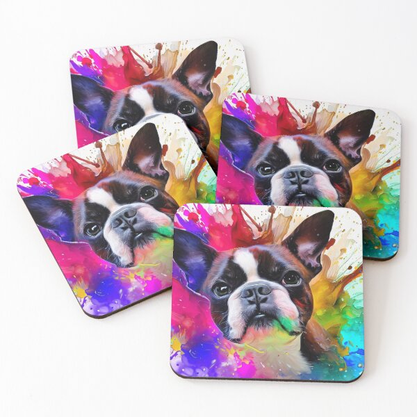 Item preview, Boston Terrier Splash Art designed and sold by The Digital Compass.