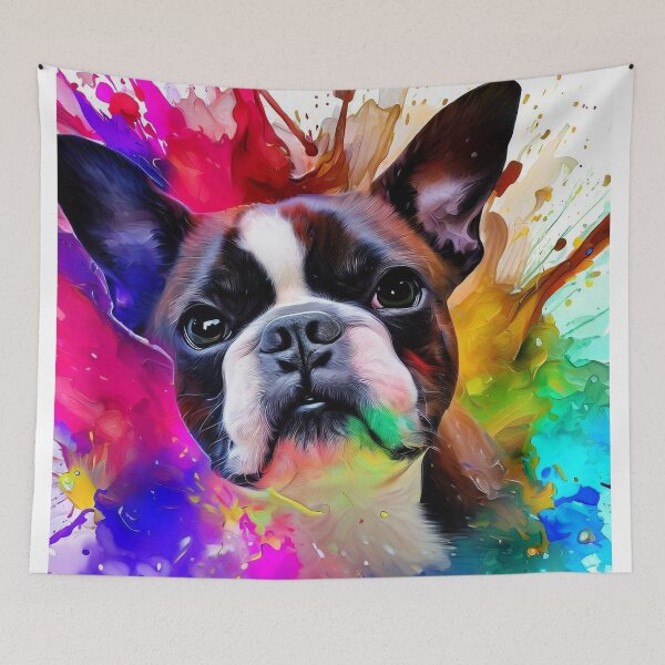 Item preview, Boston Terrier Splash Art designed and sold by The Digital Compass.