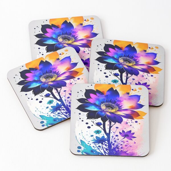 Item preview, Dynamic Blue Blossom with Vibrant Core designed and sold by Simple-Art-work.