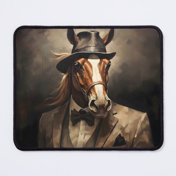 Item preview, Horse Portrait Dapper Animal Art designed and sold by ConfettiSkyArt.