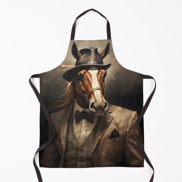 Item preview, Horse Portrait Dapper Animal Art designed and sold by ConfettiSkyArt.