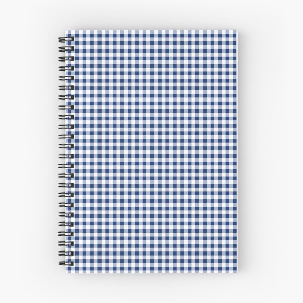 Item preview, Navy blue gingham plaid country checkered pattern  designed and sold by Inktown.
