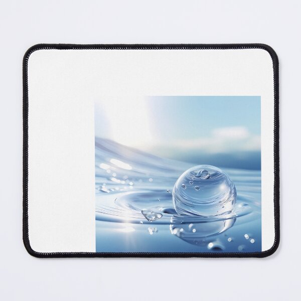 Item preview, a drop of water floating on top of a body of water designed and sold by Dark Fantasy Store.