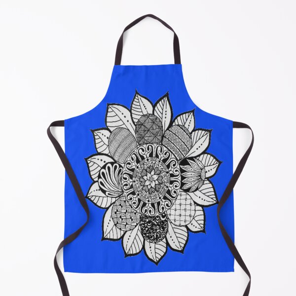 Item preview, Mandala 9 - hand drawn floral pattern in mandala/zentangle style designed and sold by RockPaperArt.