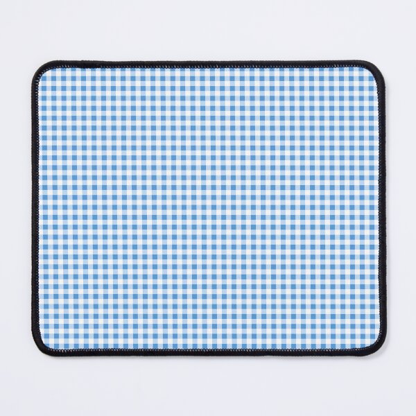 Item preview, Light blue gingham plaid country checkered pattern  designed and sold by Inktown.
