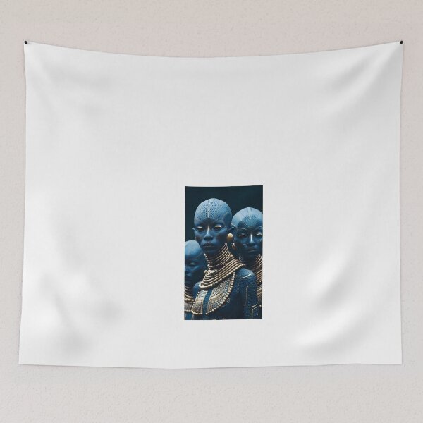 Item preview, a group of blue women with gold jewelry designed and sold by Dark Fantasy Store.
