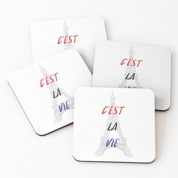 Aperçu de l'œuvre C'est la Vie Tour Eiffel créée et vendue par PrettySimple Graphic Design.