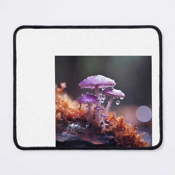 Item preview, a group of purple mushrooms sitting on top of a moss covered ground designed and sold by Dark Fantasy Store.