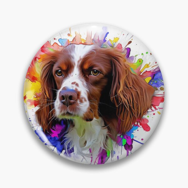 Item preview, Brittany Spaniel Splash Art designed and sold by The Digital Compass.