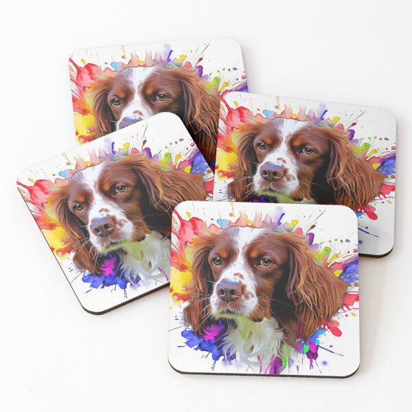 Item preview, Brittany Spaniel Splash Art designed and sold by The Digital Compass.