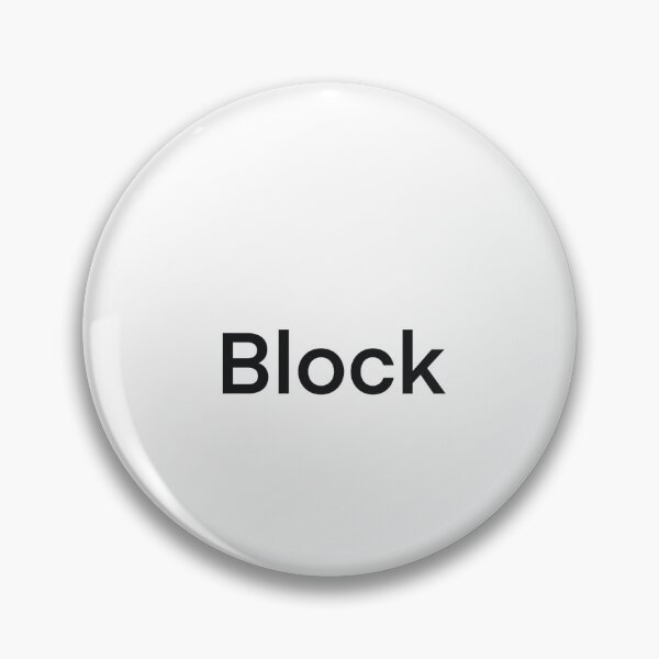 Item preview, A big screen with the word block down. designed and sold by lukesubbby.