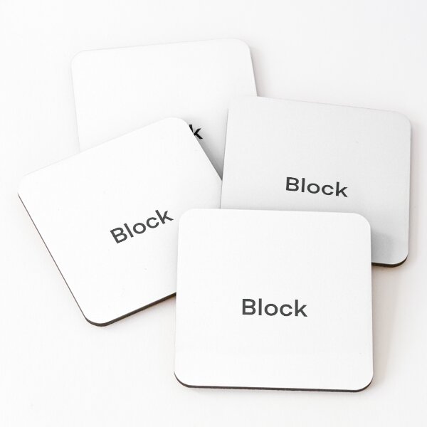 Item preview, A big screen with the word block down. designed and sold by lukesubbby.
