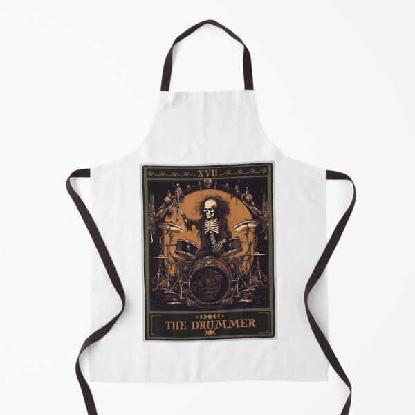 Item preview, The Skeleton Drummer Tarot Card, Drum Player  designed and sold by AlquimiaDesign.