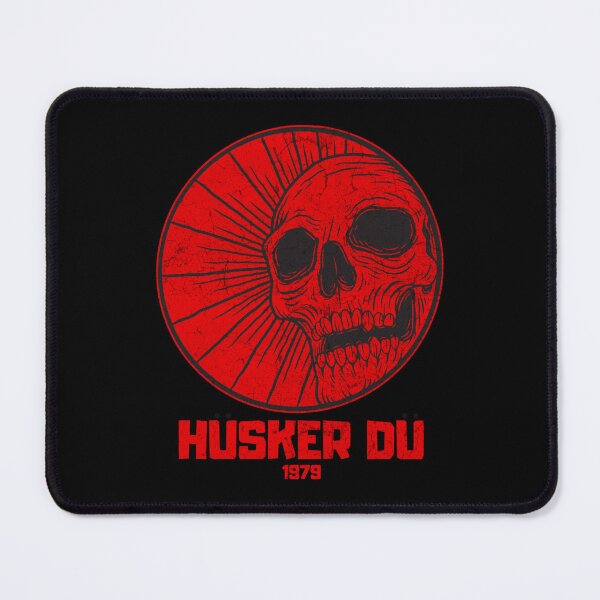 Item preview, red skull Husker Du vintage vibes Essential designed and sold by ShopArtBrais.