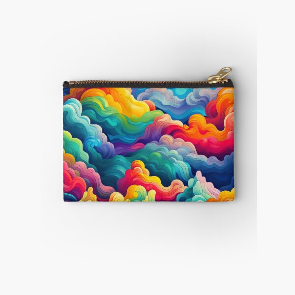 Item preview, Abstraction rainbow waves full of colors pattern designed and sold by SmileshareShop.