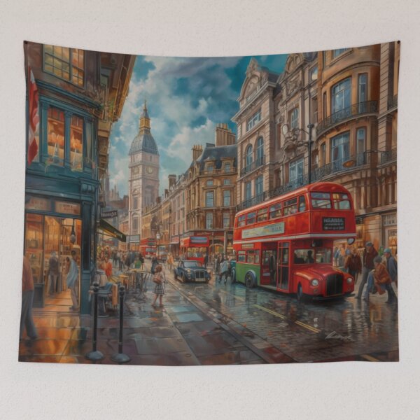 Item preview, The Hustle and Bustle of the City of London designed and sold by Bring Back Culture.