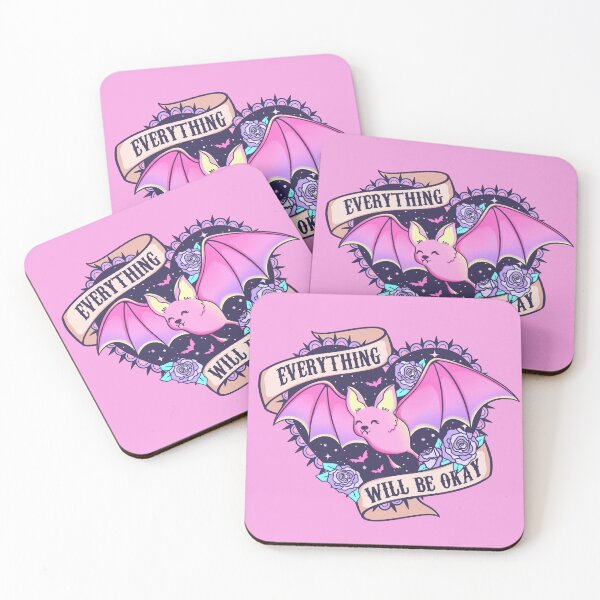 Artikelvorschau, Alles wird gut Kawaii Goth entworfen und verkauft von Pink Pineapple Works.
