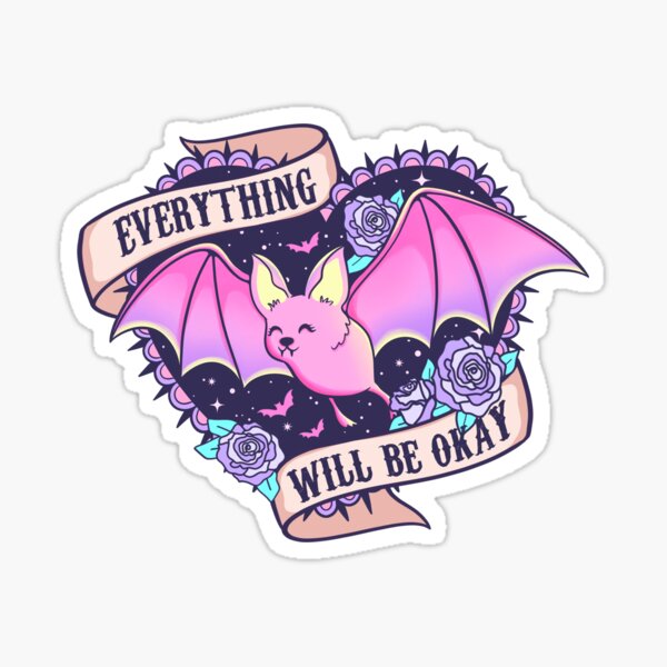 Item preview, Alles wird gut Kawaii Goth designed and sold by Pink Pineapple Works.