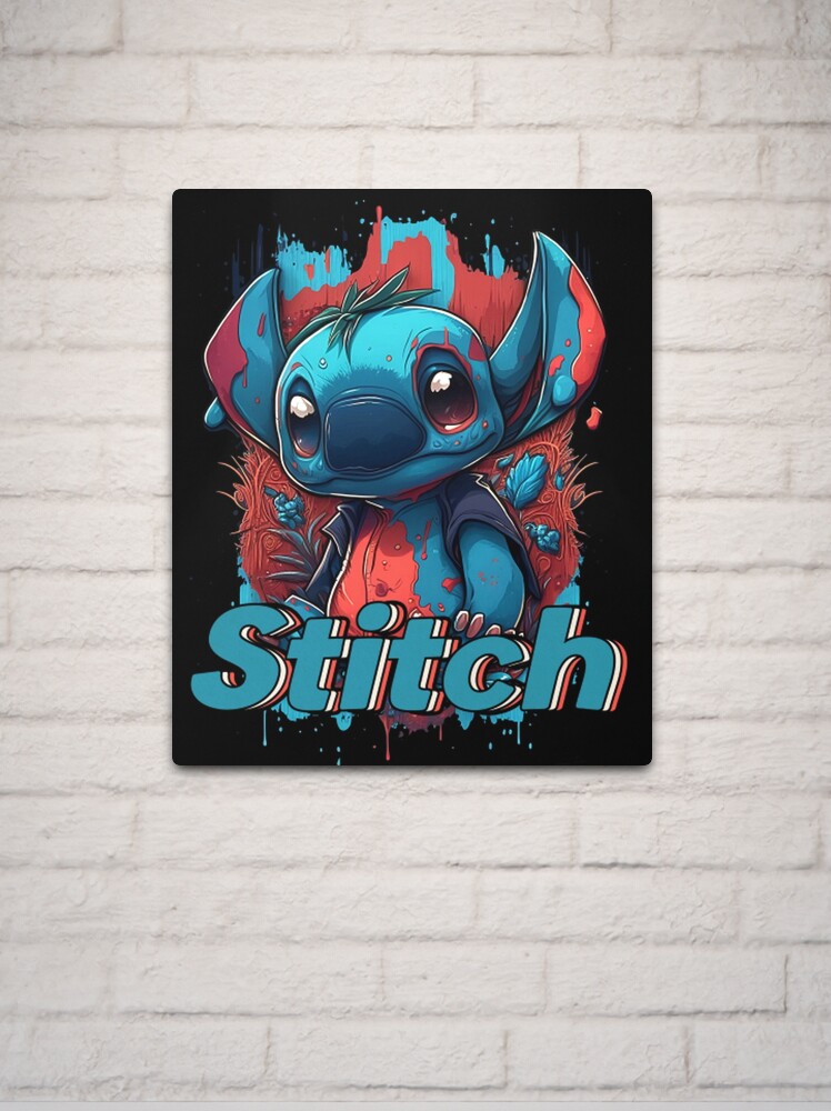 Lámina metálica for Sale con la obra «Es mi regalo de cumpleaños Stitch  Lilo divertido» de trangnguyenvn88