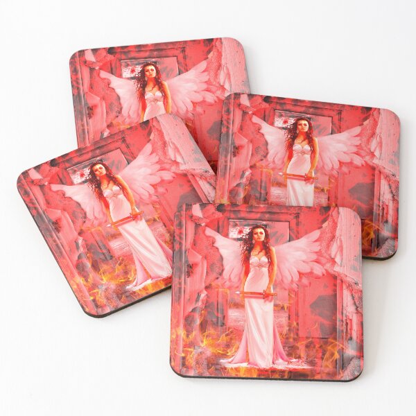 Item preview, Archangel with sword in burning building designed and sold by Bigrow.