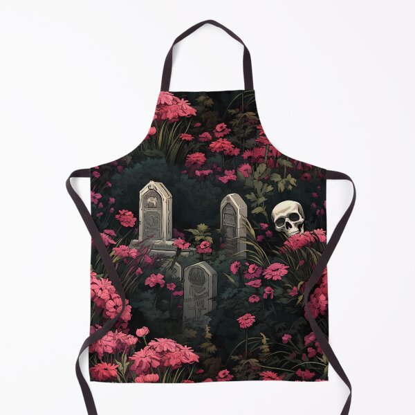 Item preview, Gothic Cemetery Gravestones and Flowers Pattern designed and sold by SchorlCraft.