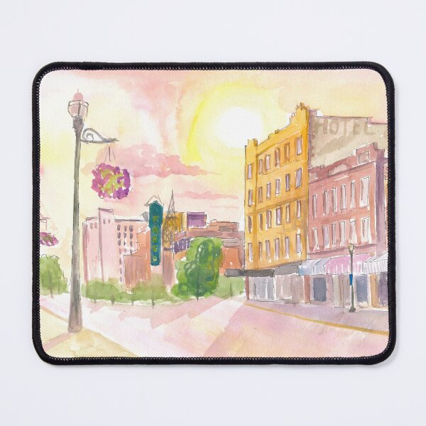 Item preview, Sunset in Fargo Noth Dakota Historic Main Street designed and sold by artshop77.