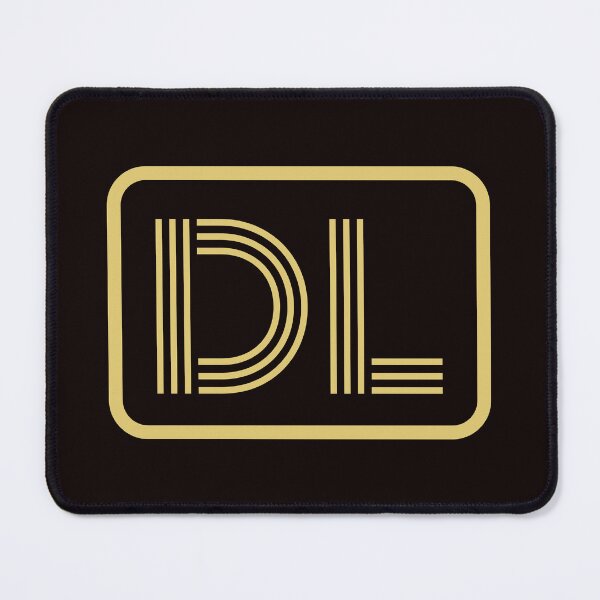 Artikelvorschau, DL-Initialen goldene geometrische Buchstaben entworfen und verkauft von Jeallan Designs.