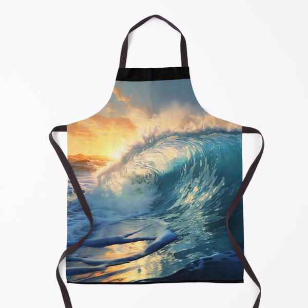 Item preview, Sea Waves Sunset Landscape designed and sold by LudwikeArts.