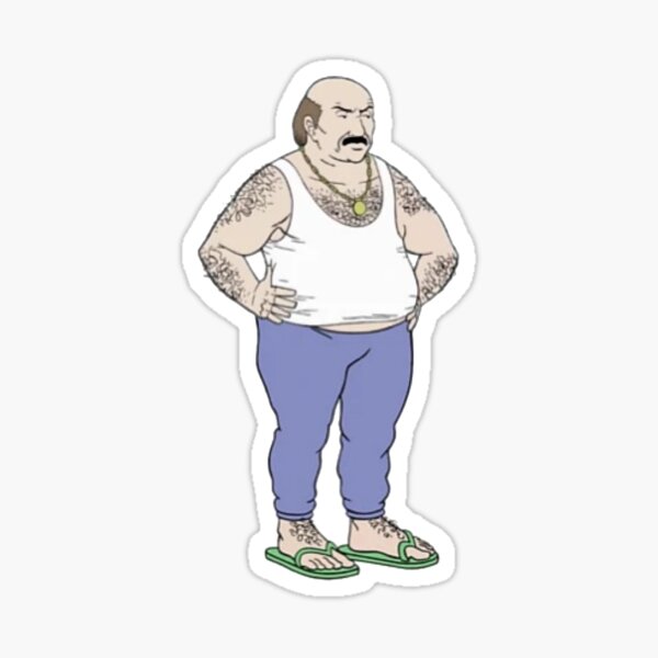 Item preview, Aqua teen hunger force Carl angry wearing sandals  designed and sold by bavien5.
