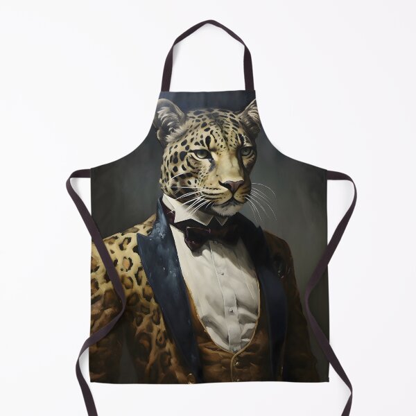 Item preview, Leopard Portrait Dapper Animal Art designed and sold by ConfettiSkyArt.