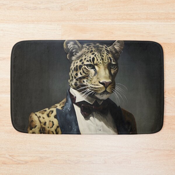 Item preview, Leopard Portrait Dapper Animal Art designed and sold by ConfettiSkyArt.