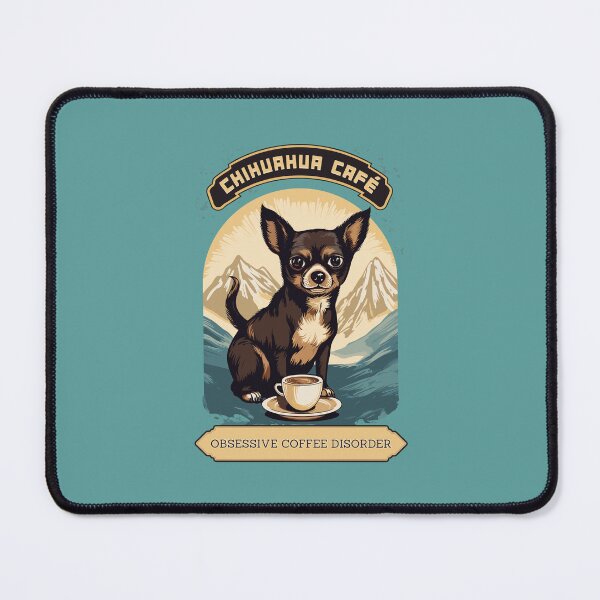 Item preview, Chihuahua Cafe Vintage Sign - Obsessive Coffee Disorder designed and sold by Triplicate Limited.