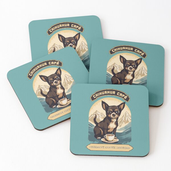 Item preview, Chihuahua Cafe Vintage Sign - Obsessive Coffee Disorder designed and sold by Triplicate Limited.